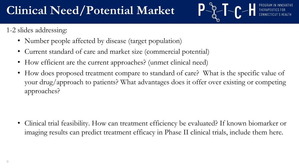 clinical need potential market