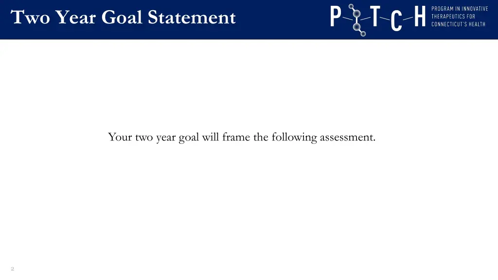 two year goal statement