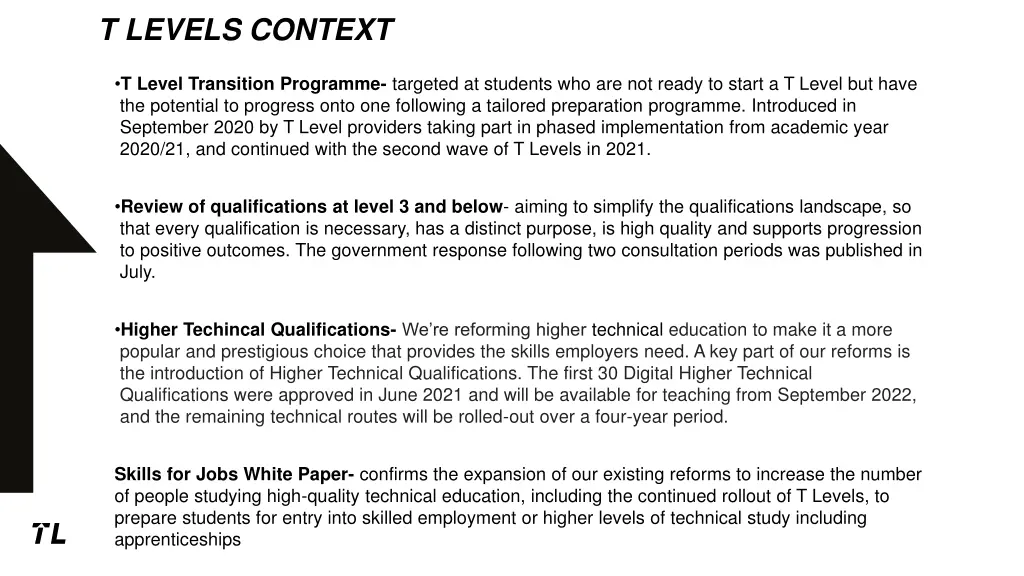 t levels context