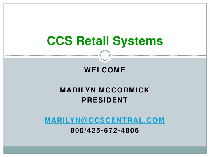 ccs retail systems