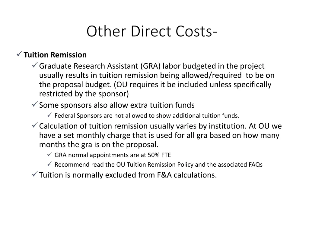 other direct costs 2