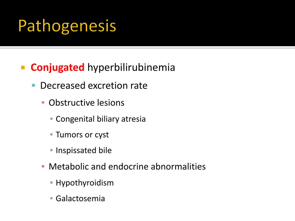 conjugated hyperbilirubinemia