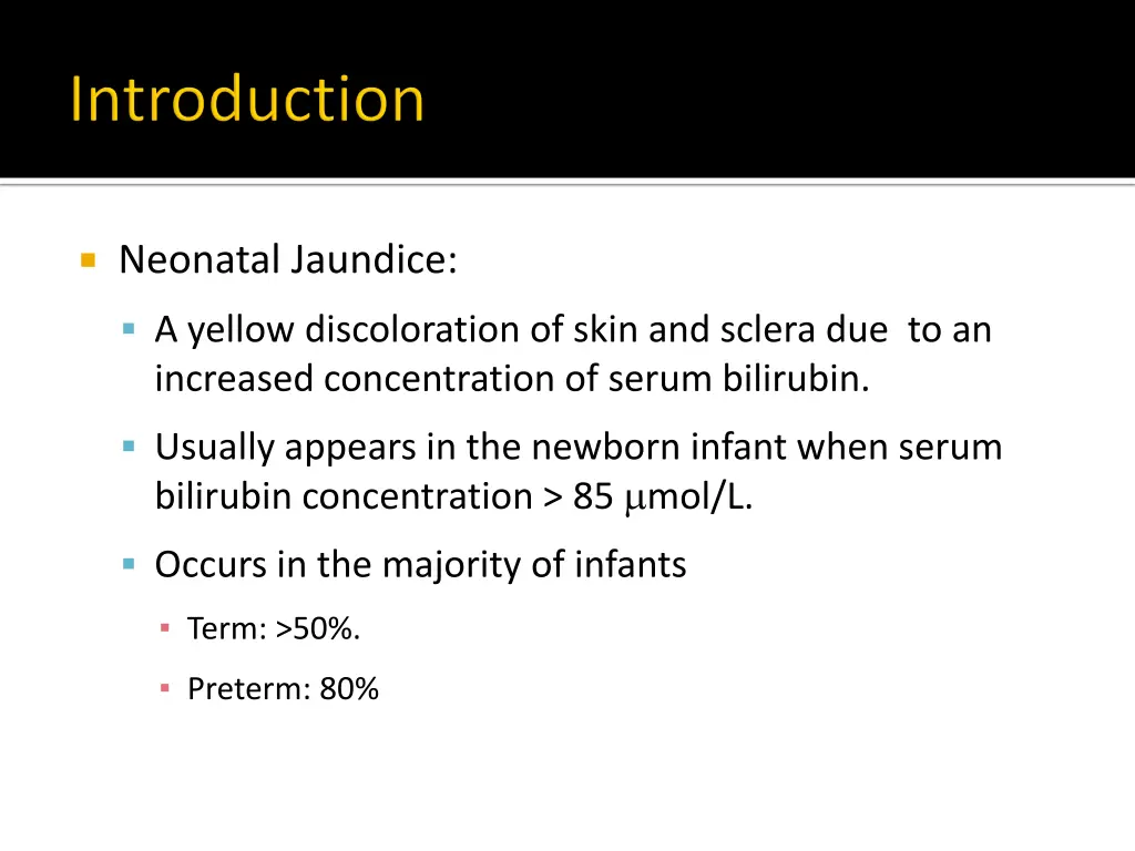 neonatal jaundice