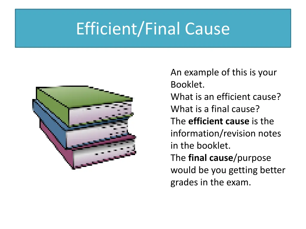 efficient final cause