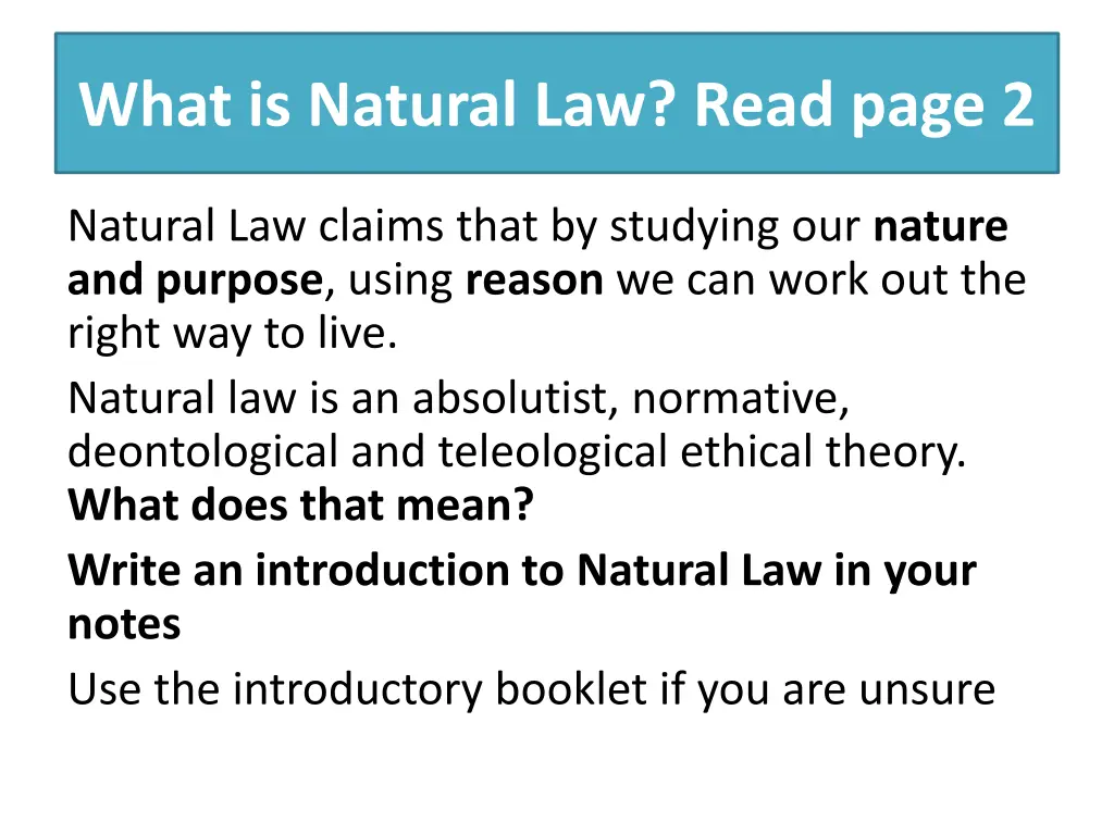 what is natural law read page 2