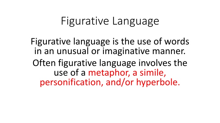 figurative language