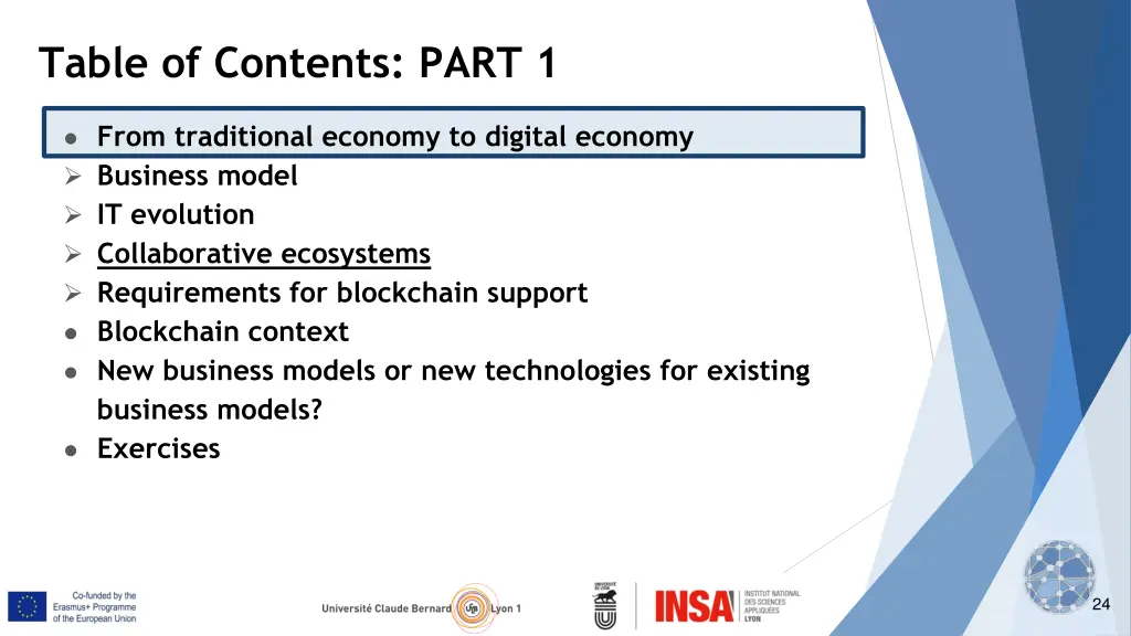 table of contents part 1 3