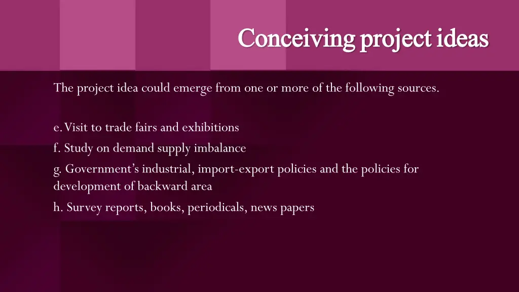 conceiving project ideas conceiving project ideas 1