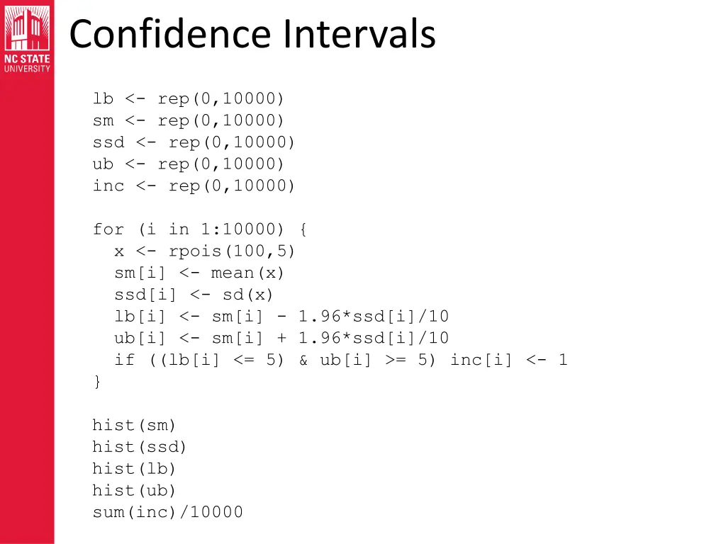 confidence intervals 1