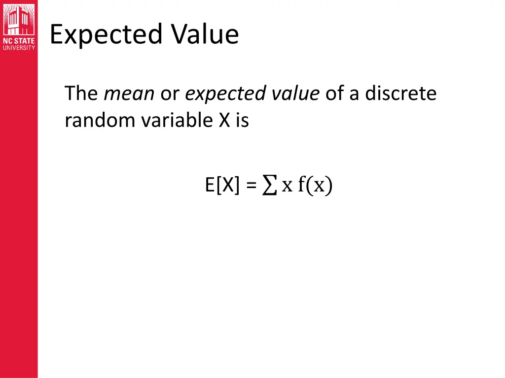 expected value