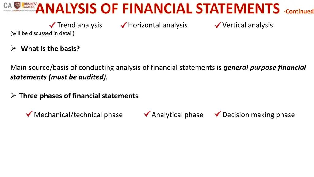 analysis of financial statements continued 1