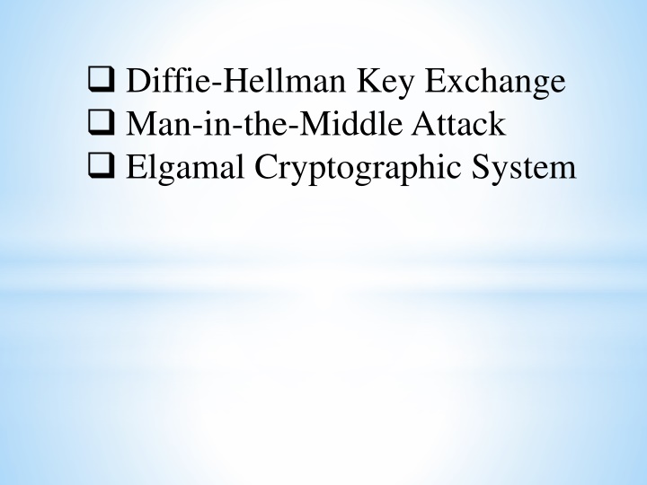 diffie hellman key exchange man in the middle