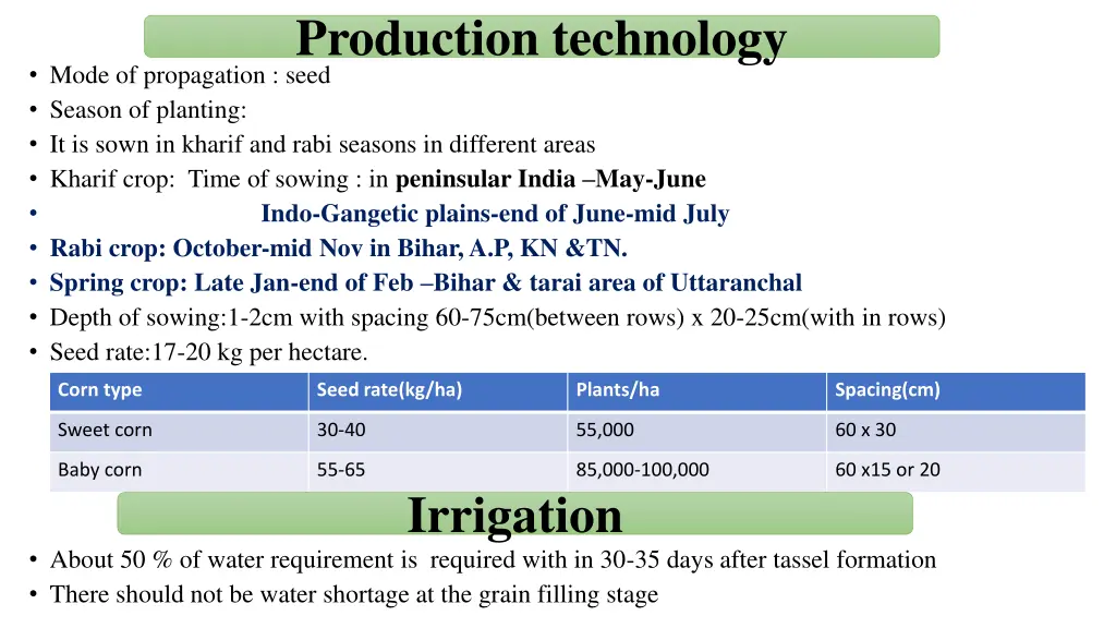 production technology