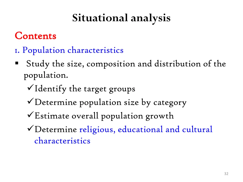 situational analysis