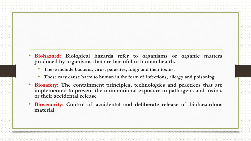 biohazard biological hazards refer to organisms