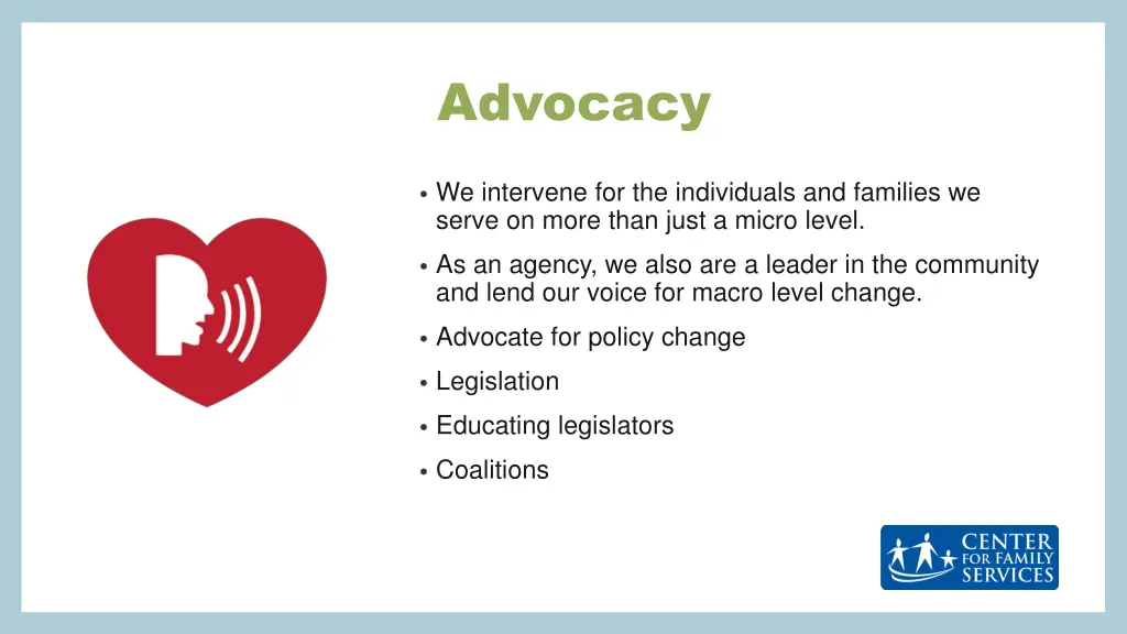 advocacy