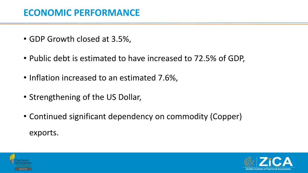 economic performance