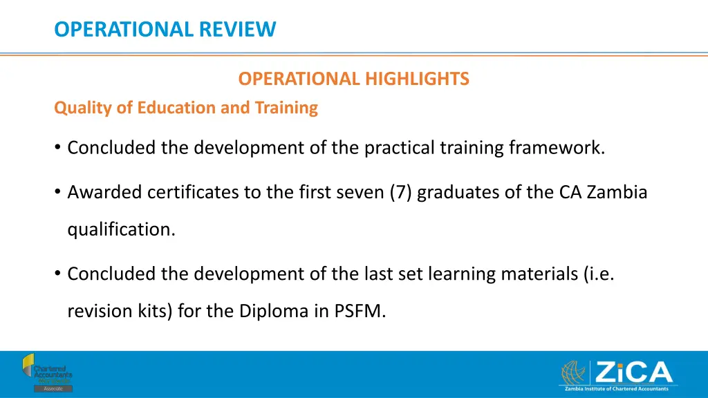 operational review 3