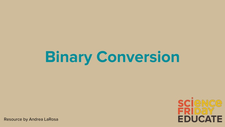 binary conversion