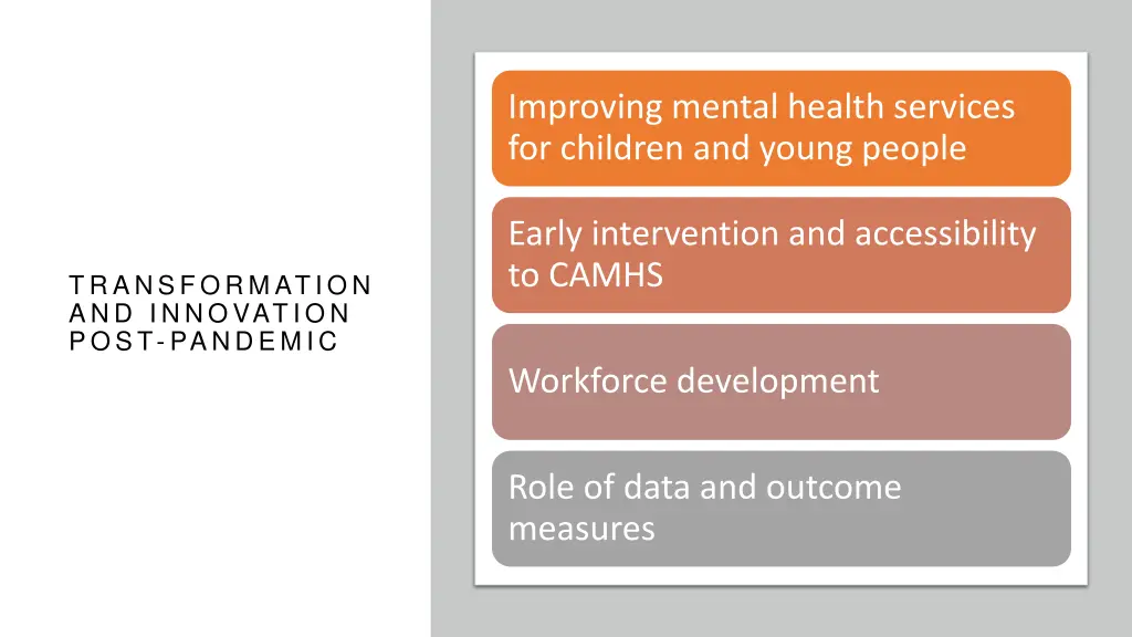 improving mental health services for children 1