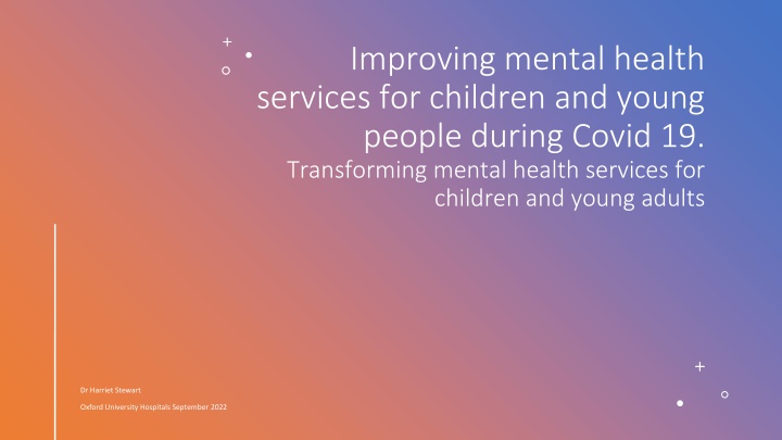 improving mental health services for children