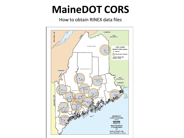 mainedot cors how to obtain rinex data files