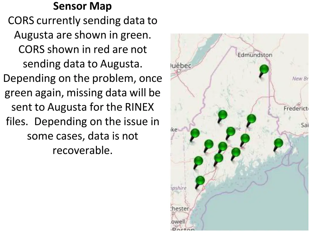 sensor map