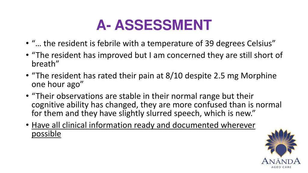 a assessment 1