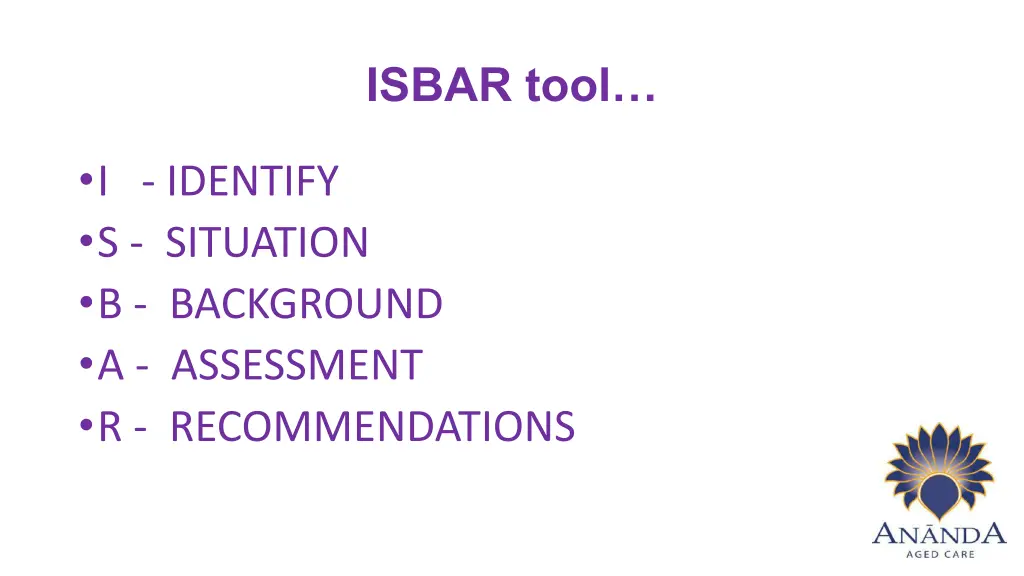 isbar tool