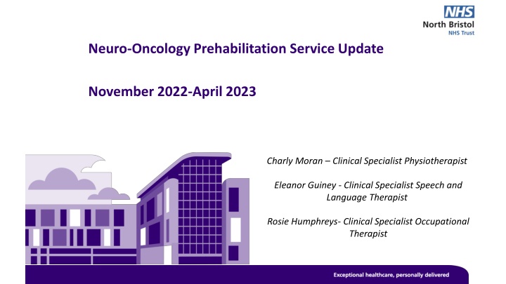 neuro oncology prehabilitation service update