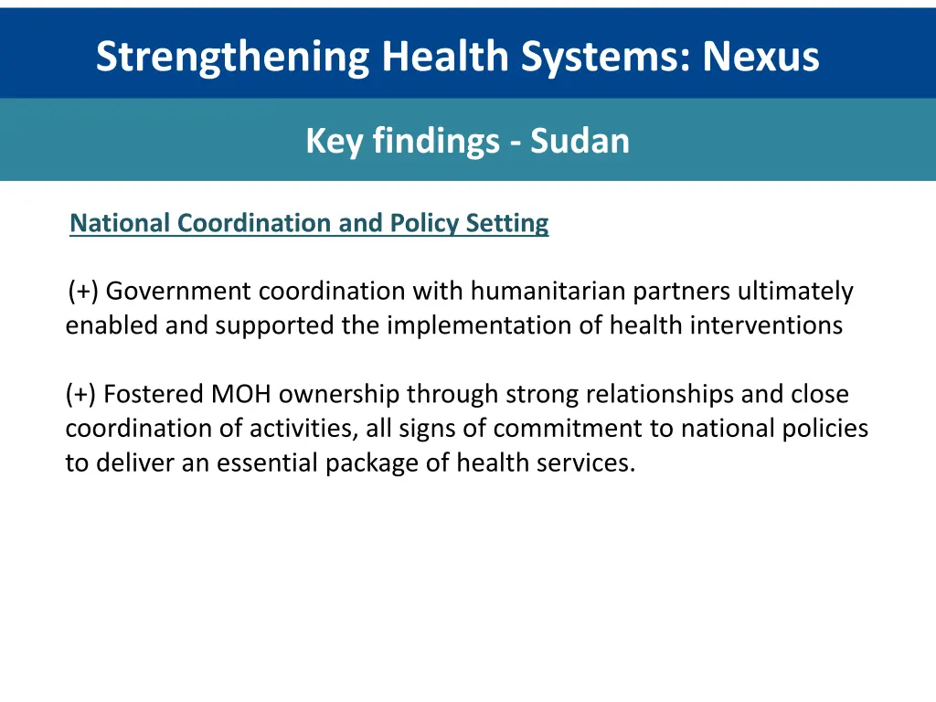 strengthening health systems nexus 4