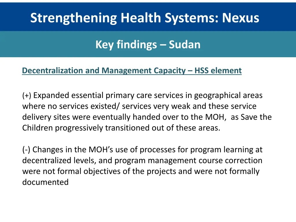 strengthening health systems nexus 5