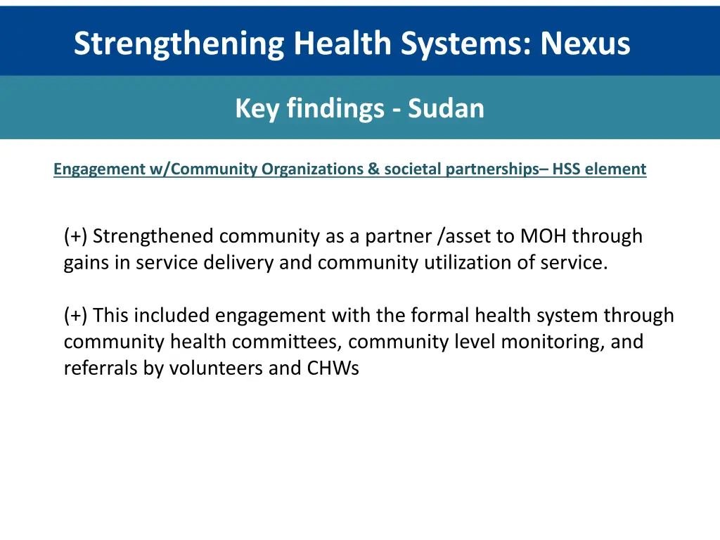 strengthening health systems nexus 6