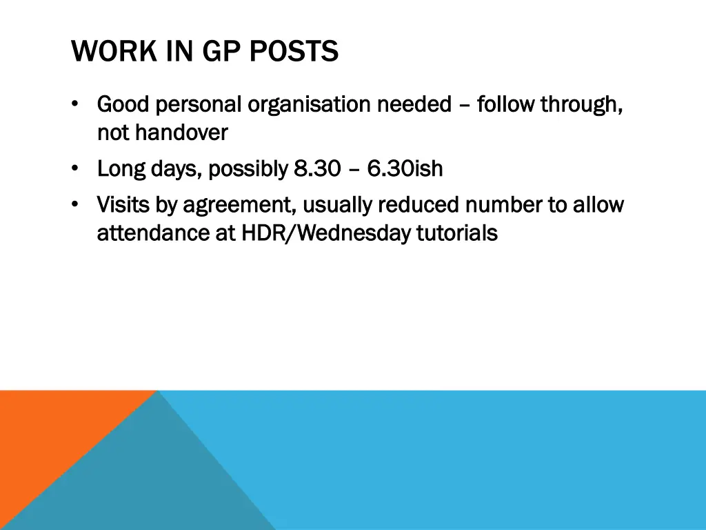 work in gp posts 1