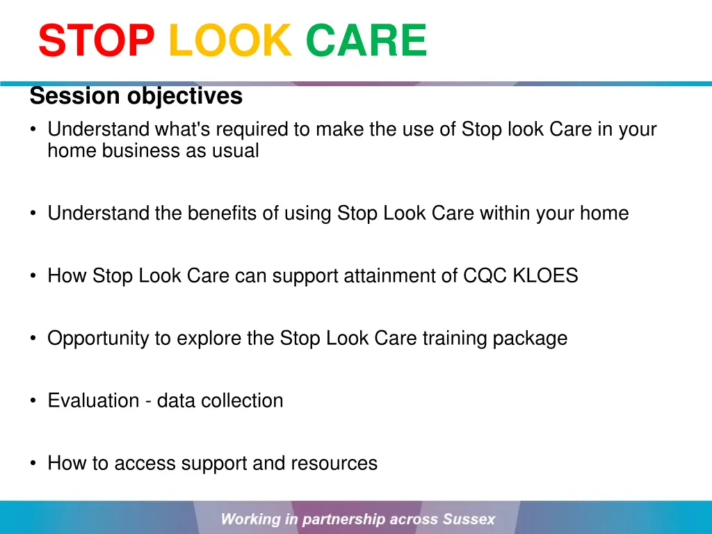 stop look care