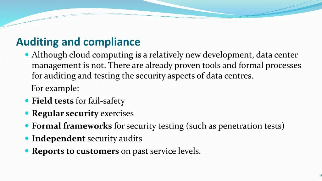 auditing and compliance although cloud computing