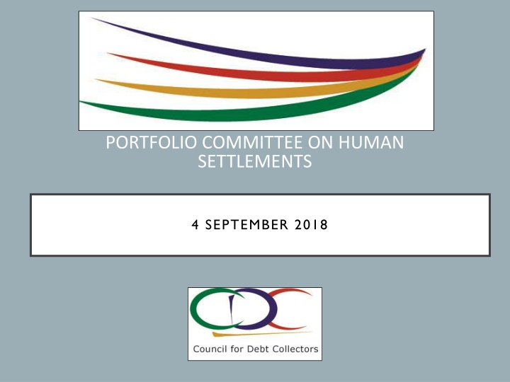 portfolio committee on human settlements