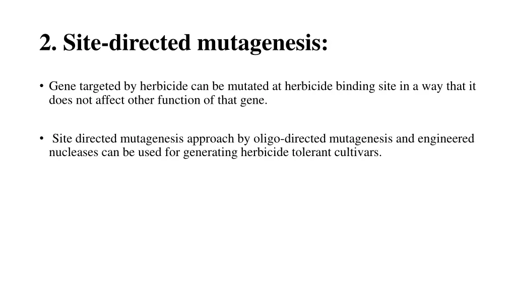 2 site directed mutagenesis