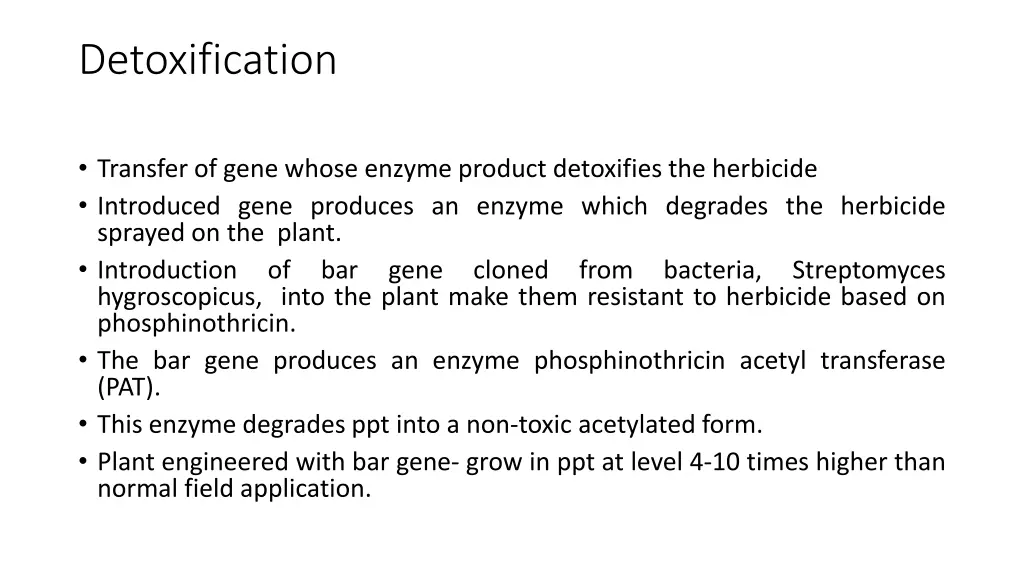 detoxification