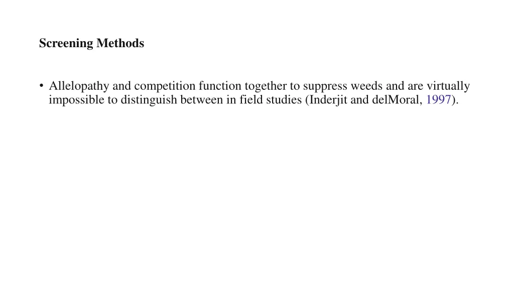 screening methods