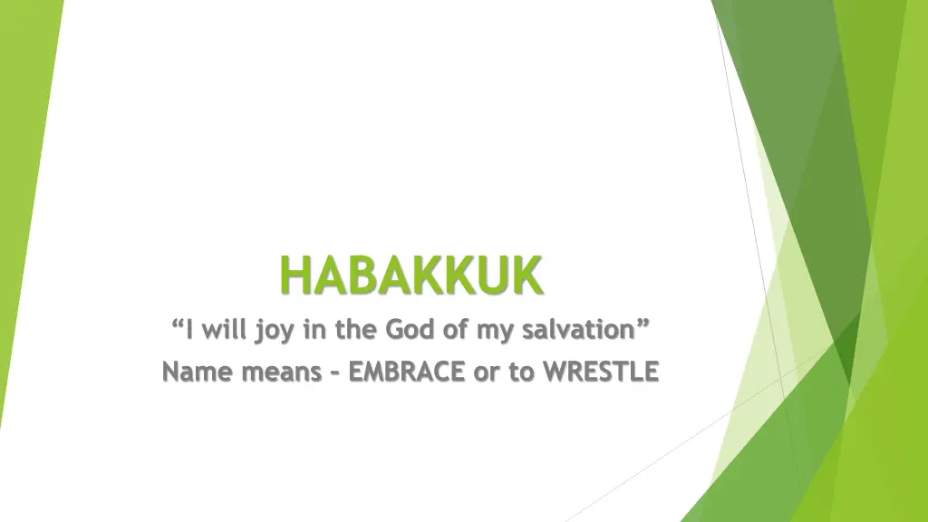 habakkuk i will joy in the god of my salvation