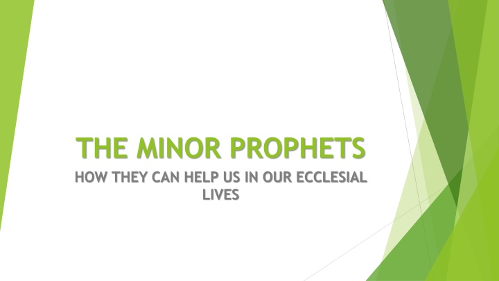 the minor prophets how they can help