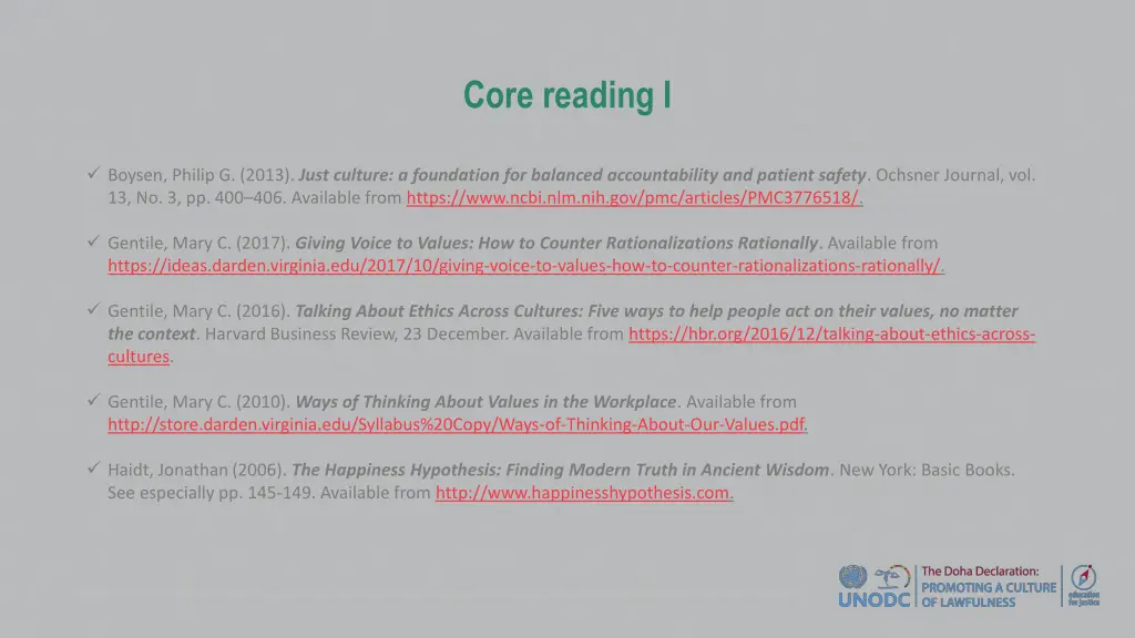 core reading i