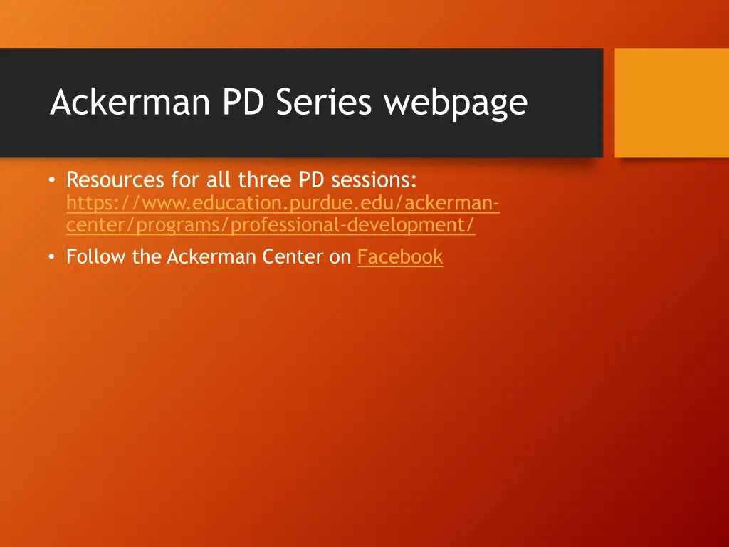 ackerman pd series webpage