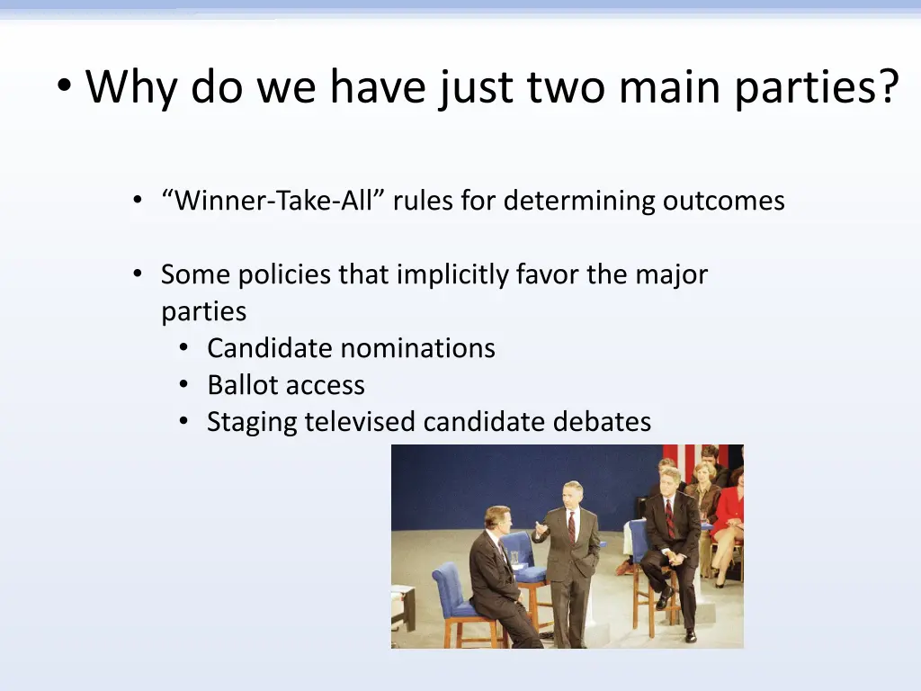 why do we have just two main parties 9