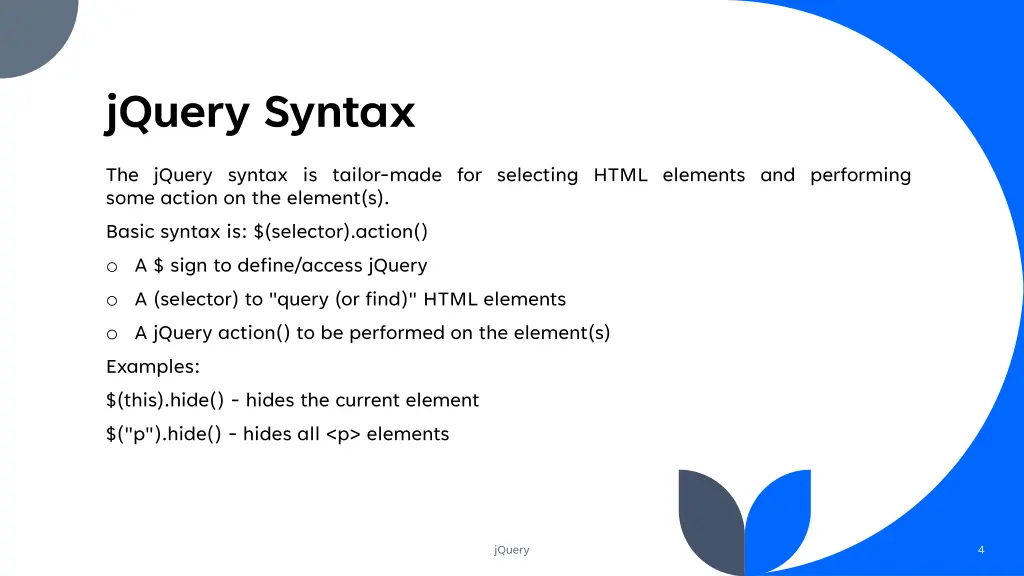 jquery syntax