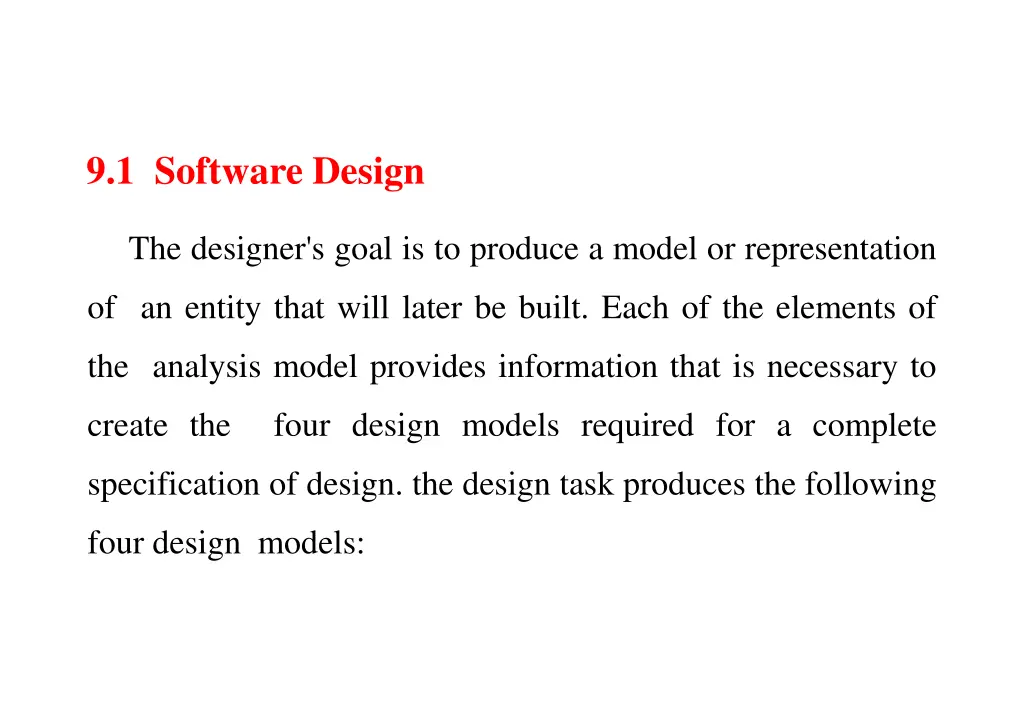 9 1 software design