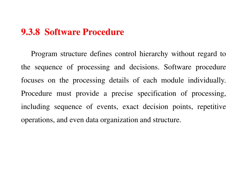 9 3 8 software procedure