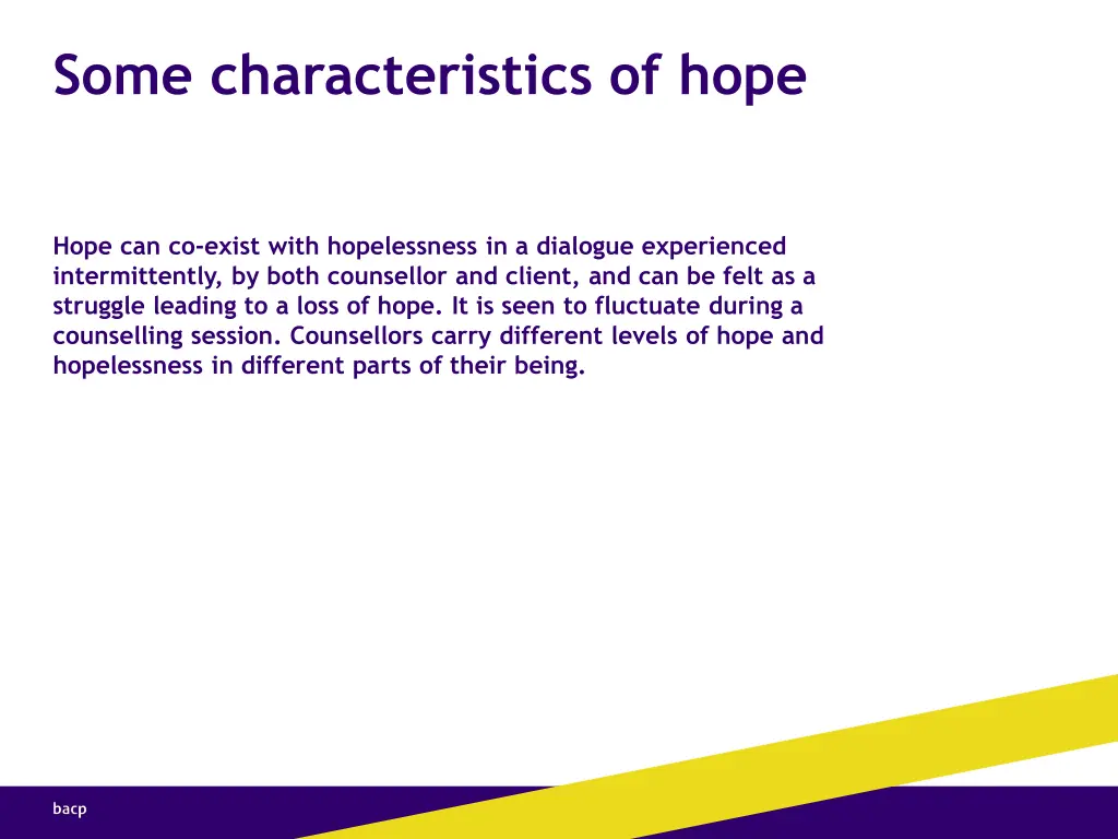 some characteristics of hope 1