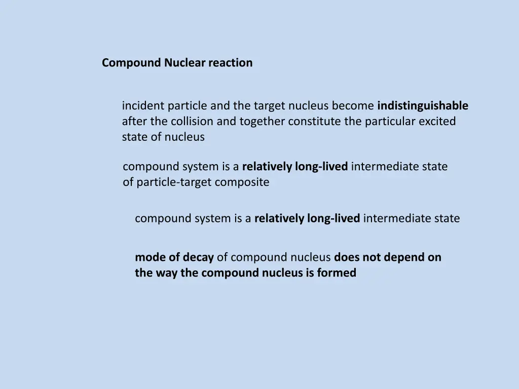 compound nuclear reaction